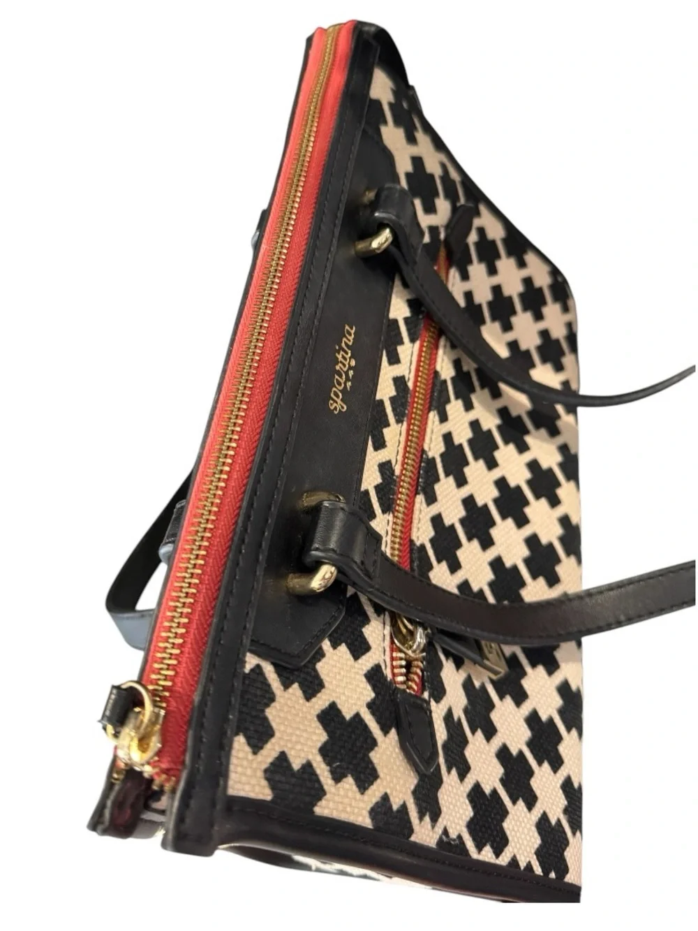 Spartina 449 Ellis Bella Black & White Shoulder Bag